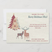 Carte personnelle Joyeux Noël Country Plaids (Dos)
