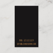 Carte personnelle professionnelle (Dos)