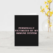 Carte Personnellement Victime De Mon Système Immunitaire (Fleur jaune)