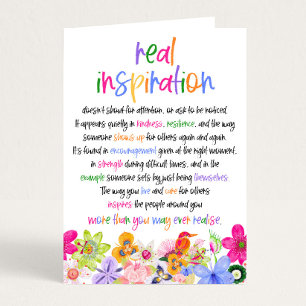 Carte Personnes Inspirantes, Merci