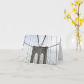 Carte Perspective de pont de Brooklyn (Fleur jaune)
