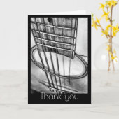 Carte Perspective guitare acoustique Chaînes Merci (Fleur jaune)