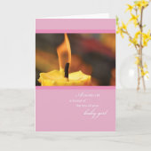 Carte Perte 2646 de bougie de bébé (Fleur jaune)