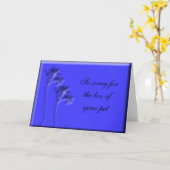 Carte Perte d'animal (Fleur jaune)