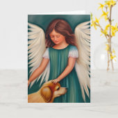 Carte Perte d'animal | Avec sympathie (Fleur jaune)