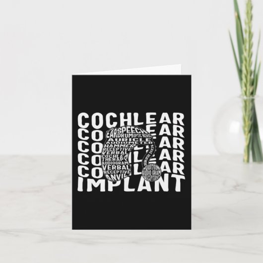 Carte Perte d'audition Sensibilisation Sourds Implant Co (Devant)