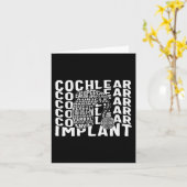 Carte Perte d'audition Sensibilisation Sourds Implant Co (Fleur jaune)