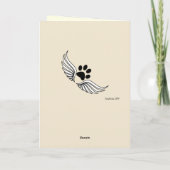 Carte Perte de chat animal de compagnie Marge Piercy Cit (Dos)