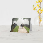 Carte Perte de Cheval, coeur, message personnalisé Sympa (Fleur jaune)