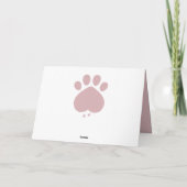 Carte Perte de chiot pour chien et chat Paws (Dos)