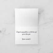 Carte Perte de condoléances de l'animal (Intérieur)