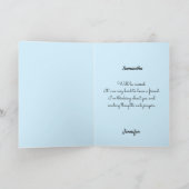 Carte Perte de deuil Chat St Gertrude Patron Saint Gertr (Intérieur)