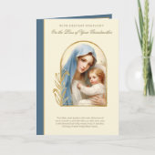 Carte Perte de Grand-mère Sympathie Catholique Condoléan (Devant)