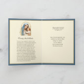 Carte Perte de Grand-mère Sympathie Catholique Condoléan (Intérieur)
