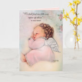 Carte Perte de grossesse religieuse Sympathie fausse cou (Fleur jaune)