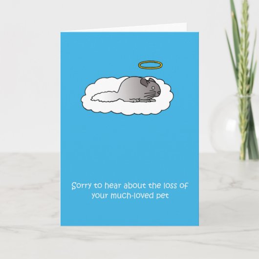 Carte Perte de la sympathie de Chinchilla pour animaux d (Devant)
