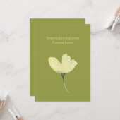 Carte Perte de la sympathie de l'animal de compagnie Con (Devant/Arrière en situation)