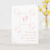 Carte Perte de la Sympathie des filles Petites empreinte (Fleur jaune)