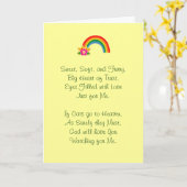 Carte Perte de la sympathie du chat animal de compagnie (Fleur jaune)