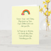 Carte Perte de la sympathie du chien (Fleur jaune)