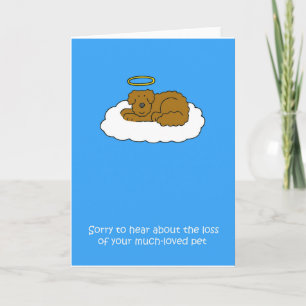 Carte Perte de la sympathie du chien de compagnie