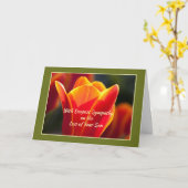 Carte Perte de la Sympathie du Fils, Religieuse, Lumière (Fleur jaune)