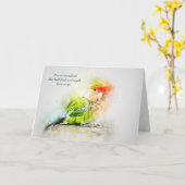 Carte Perte de la sympathie personnalisée de l'animal de (Fleur jaune)