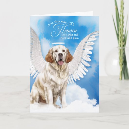 Carte Perte de la tumeur de chien Spaniel Pet Sympathie (Devant)