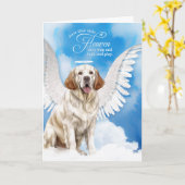 Carte Perte de la tumeur de chien Spaniel Pet Sympathie (Fleur jaune)