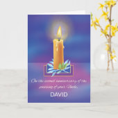 Carte Perte de l'oncle Deuxième Anniversaire Bougie reli (Fleur jaune)