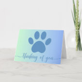 Carte Perte De Pet Pensant De Vous (Devant)