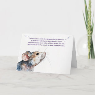 Carte Perte de sympathie de hamster Condolonies