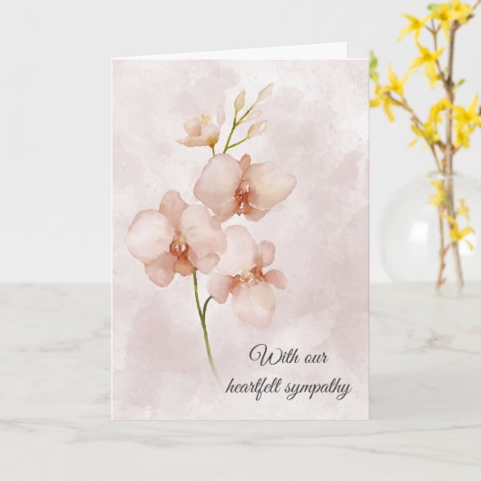 Carte Perte de sympathie de la mère (Fleur jaune)