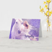 Carte Perte de sympathie de l'animal de compagnie d'un a (Fleur jaune)