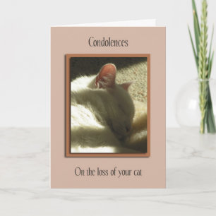 Carte Perte de sympathie de l'animal de compagnie sur la
