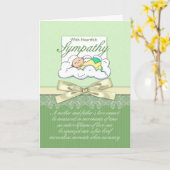 Carte Perte De Sympathie Du Bébé Prématuré / Perte Du Bé (Fleur jaune)