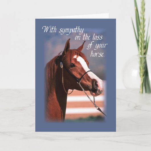 Carte Perte de sympathie du cheval, bleu (Devant)