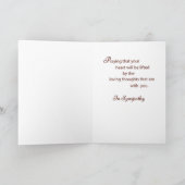 Carte Perte de sympathie du père, coucher du soleil, océ (Intérieur)