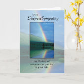 Carte Perte de sympathie du père Rainbow (Fleur jaune)