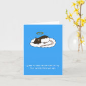 Carte Perte de sympathie du rat d'animal (Fleur jaune)