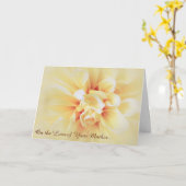 Carte Perte de sympathie florale de mère (Fleur jaune)