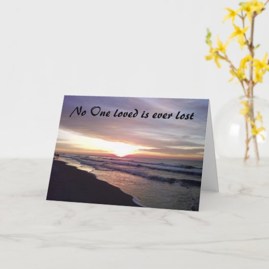 CARTE PERTE DE VOTRE MÈRE (Fleur jaune)