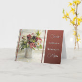 Carte Perte de votre mère (Fleur jaune)
