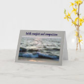 CARTE ***PERTE DE VOTRE PÈRE*** CONFORT/COMPASSION (Fleur jaune)