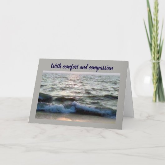 CARTE ***PERTE DE VOTRE PÈRE*** CONFORT/COMPASSION (Devant)
