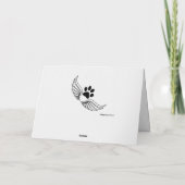 Carte Perte du chien de compagnie (Dachshund) Sympathie  (Dos)