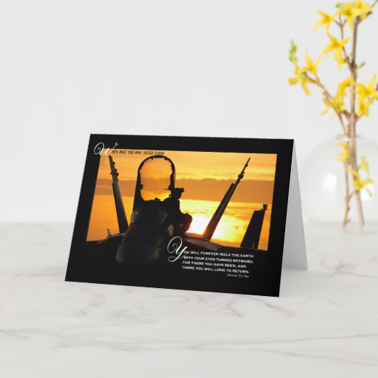 Carte Perte d'un avion de combat (Fleur jaune)