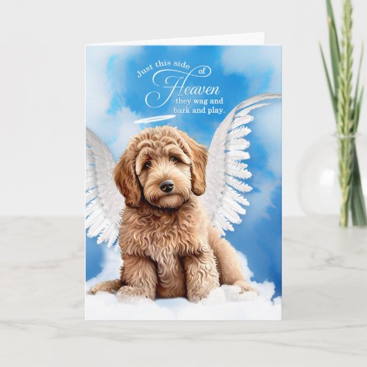 Carte Perte d'un canard jaune Labradoodle chien Sympathi (Devant)