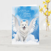 Carte Perte d'un chien américain Eskimo Angel Pet Sympat (Fleur jaune)