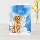 Carte Perte d'un chien Golden Retriever Angel Pet Sympat (Fleur jaune)